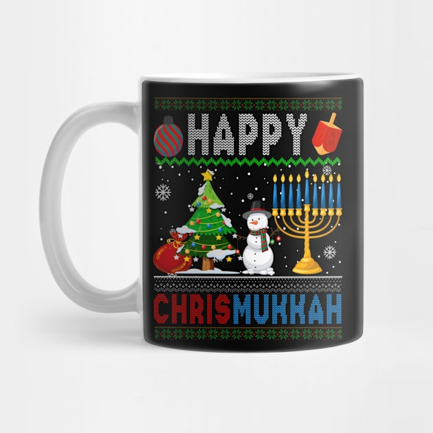 Ugly Happy ChrisMukkah Merry Christmas Happy Hanukkah by Kokomo